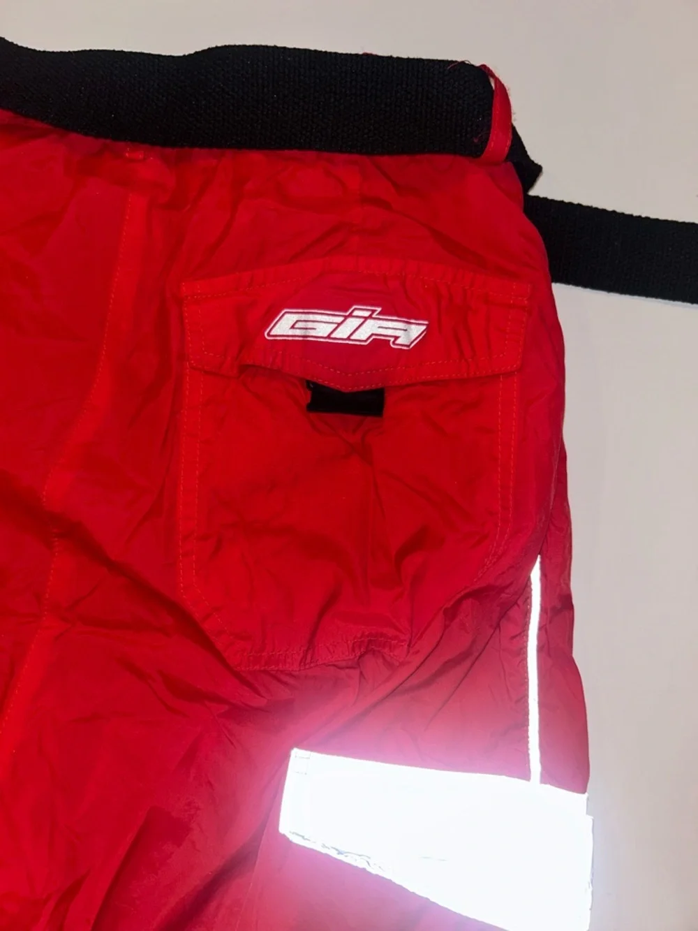 I.AM.GIA Red and Silver Reflective Joggers (Medium) - Picture 3 of 6
